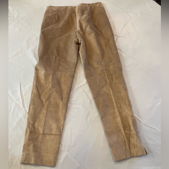 City DKNY Vintage 100% Real Suede Pants, Size 10 - Picture 5 of 6
